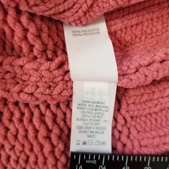 Aerie salmon knit sweater XL - Picture 4 of 6
